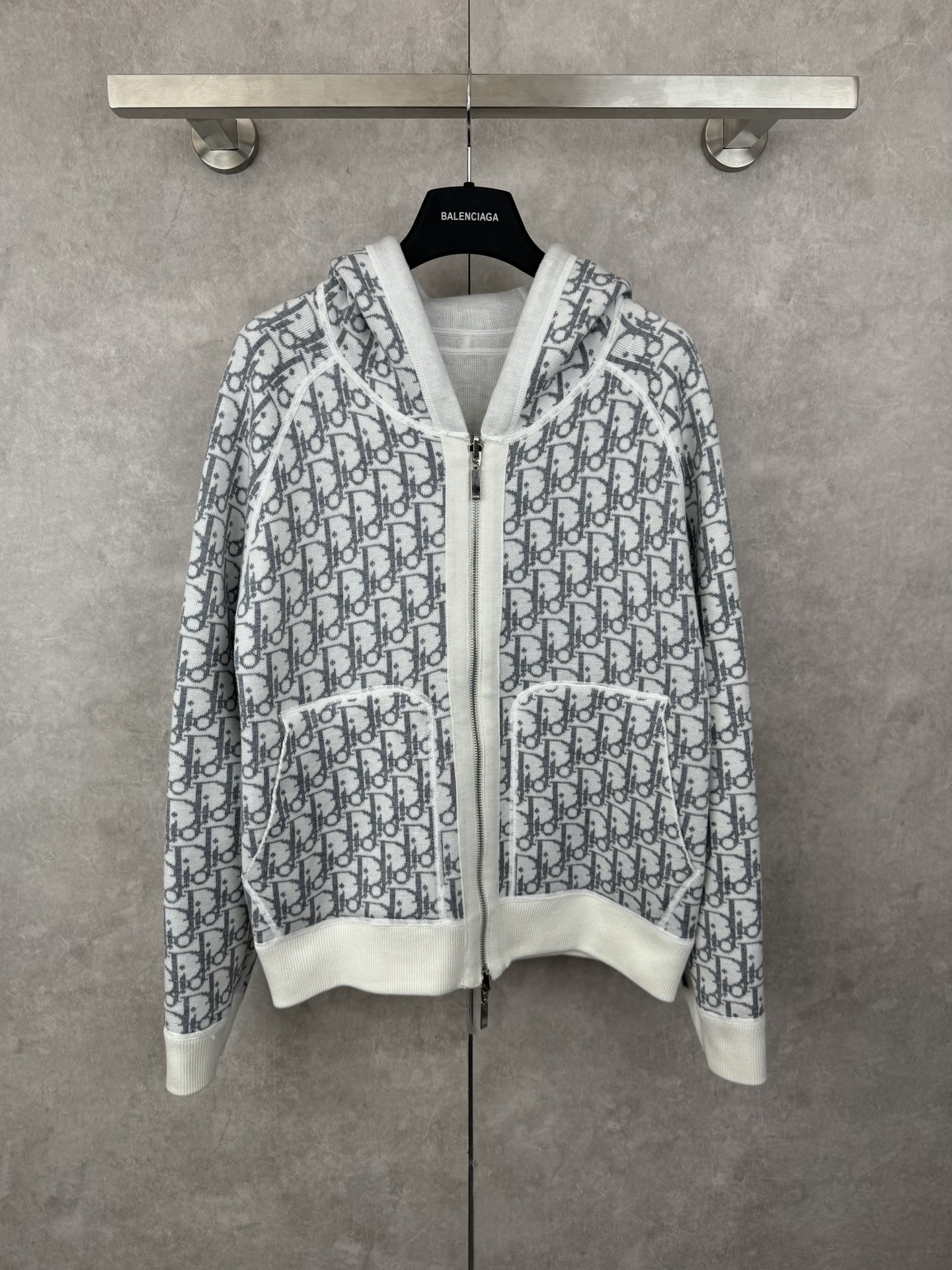 Dior Reversible Jacquard Cotton-Cashmere Blend Hoodie, Drawstring, Pockets 4 i1759092577780 1878 0 2