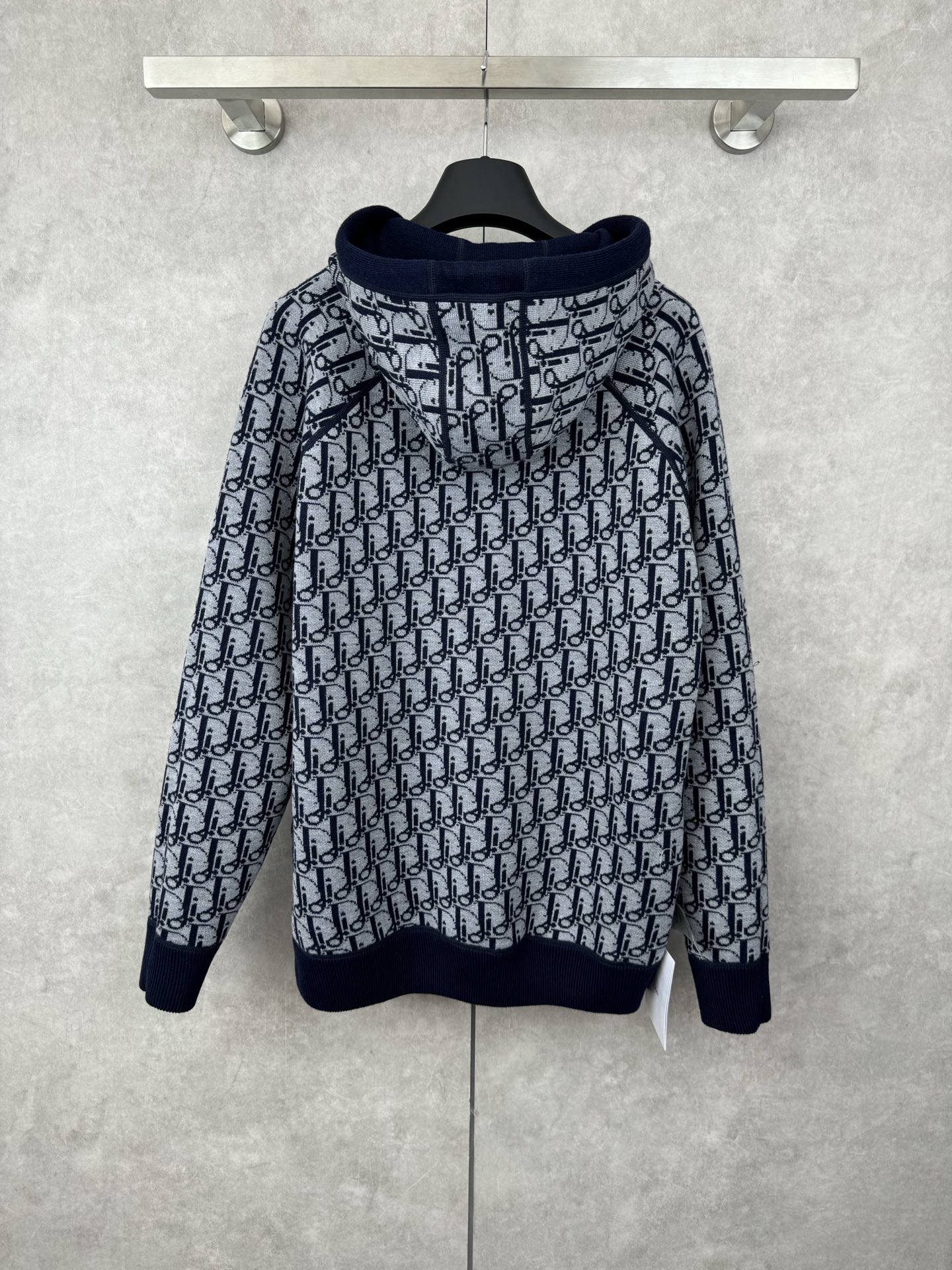 Dior Oblique Jacquard Cotton-Cashmere Blend Zip-Up Hoodie 4 i1759092710460 7983 0 3