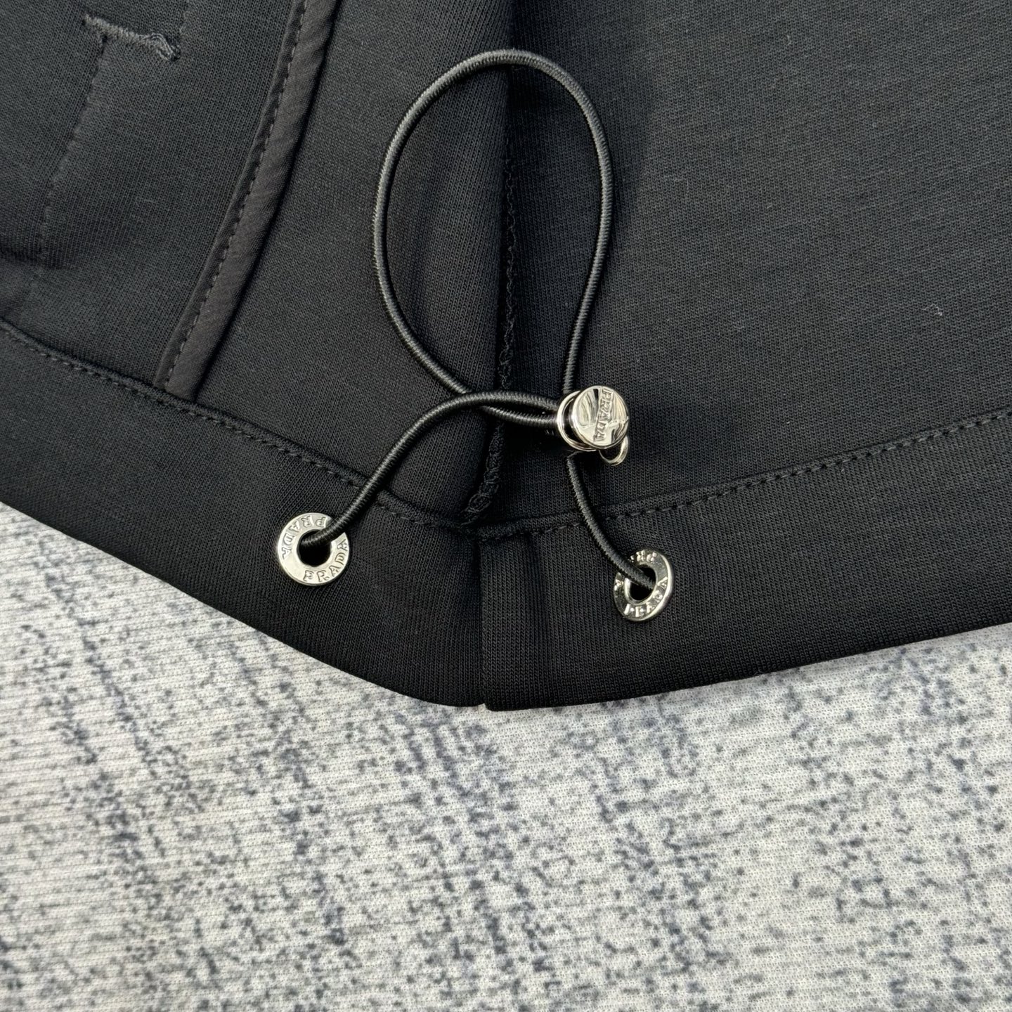 Prada 25SS Black Zip-Up Jacket with Triangle Logo - Stylish & Comfortable 8 i1760891668784 9813 0 7