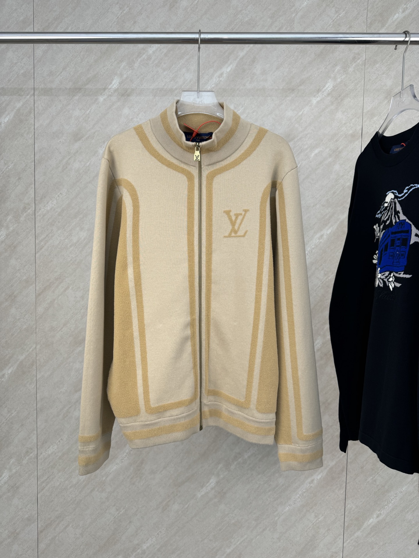 P395 Sudadera de punto 1v talla s/m/l/xl SS2025 nueva temporada otoño e invierno, la chaqueta de punto con cremallera d…