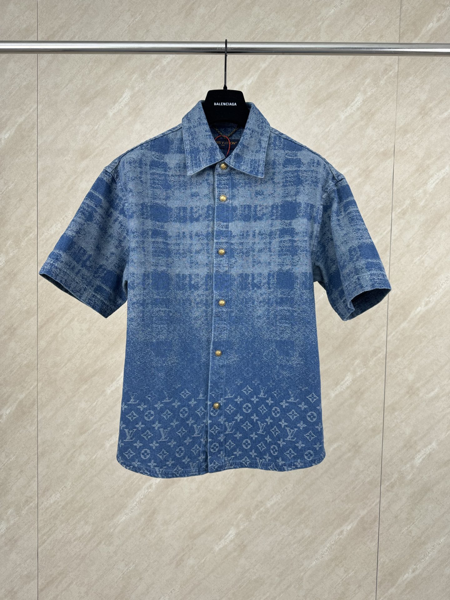 P210 Camisa denim degradado láser 1v talla s/m/l/xl