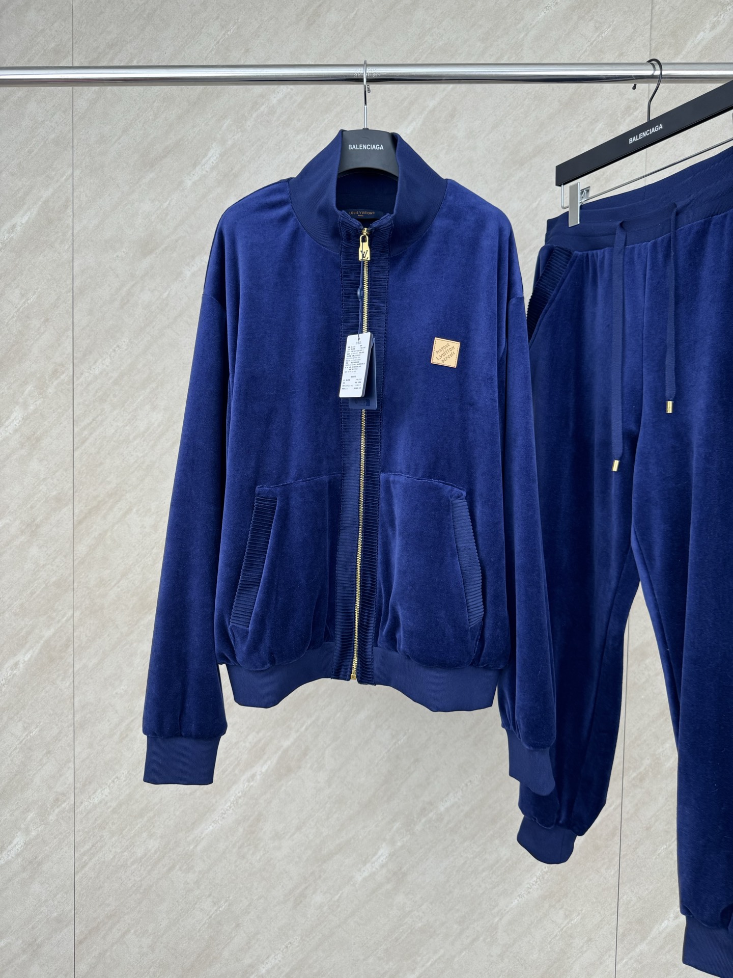 P355 Chaqueta pana logo piel 1V talla s/m/l/xl