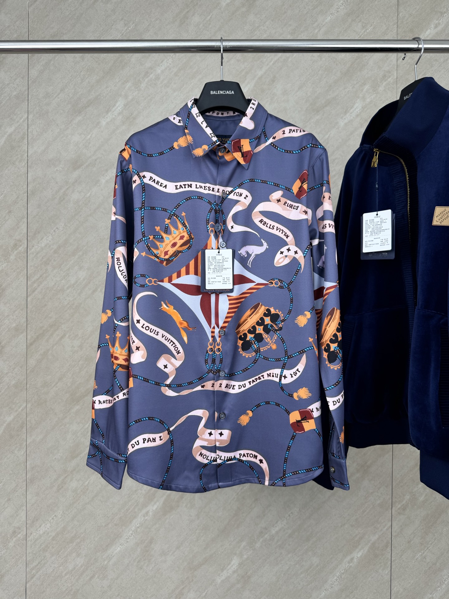 P200 1V Camisa popelina estampada manga larga talla s/m/l/xl