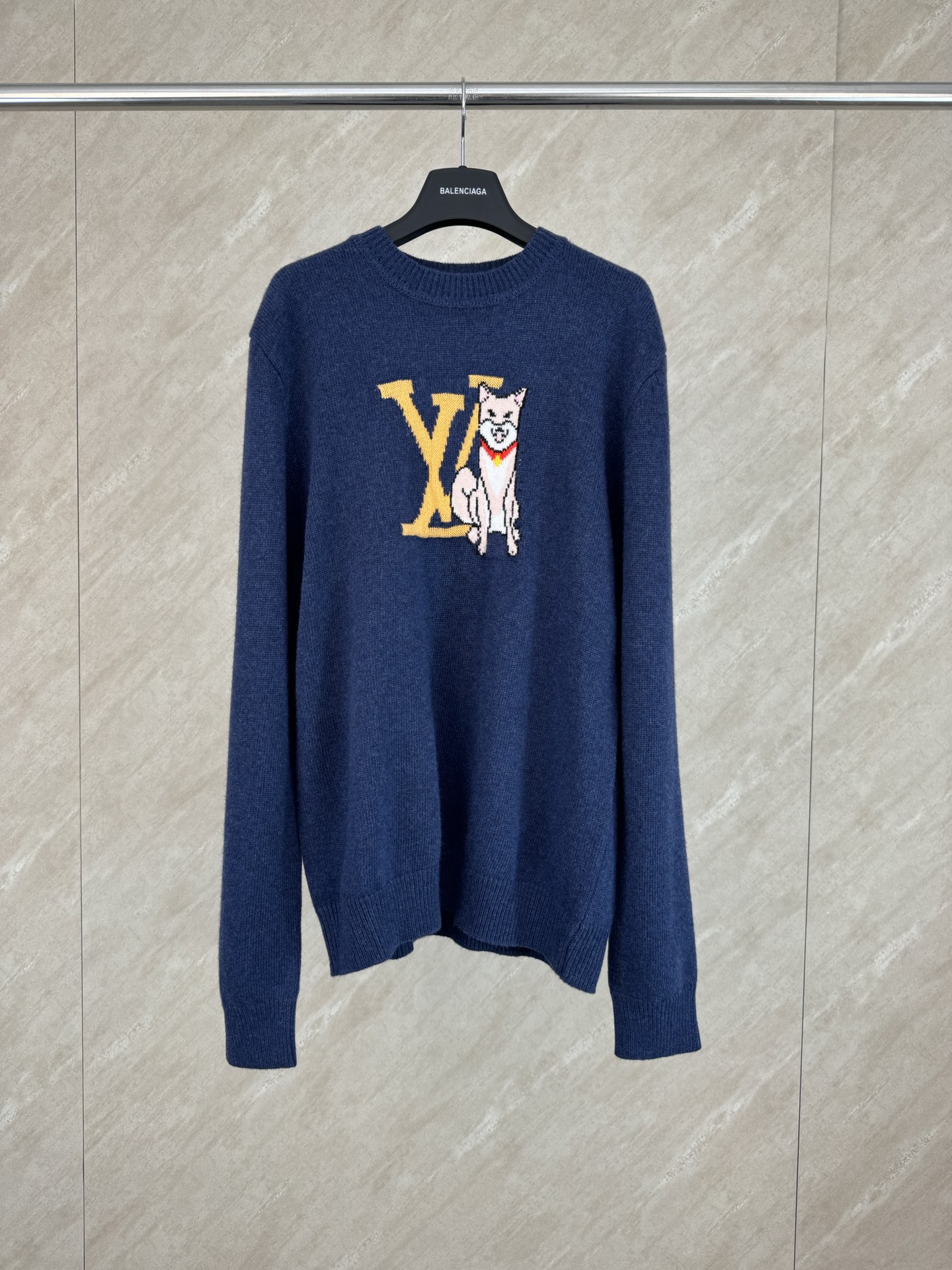P310 1V cápsula serie Seúl edición limitada intarsia patrón de cachorro suéter de punto de lana Tamaño: S/M/L/XL