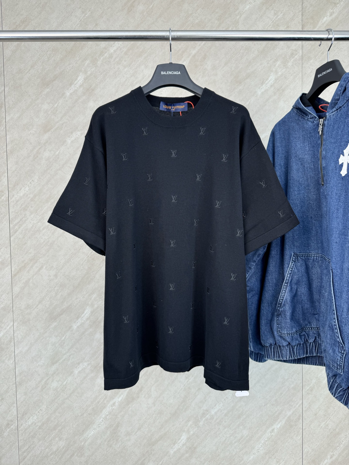 P195 1v 25SS algodón bordado manga corta talla s m l xl