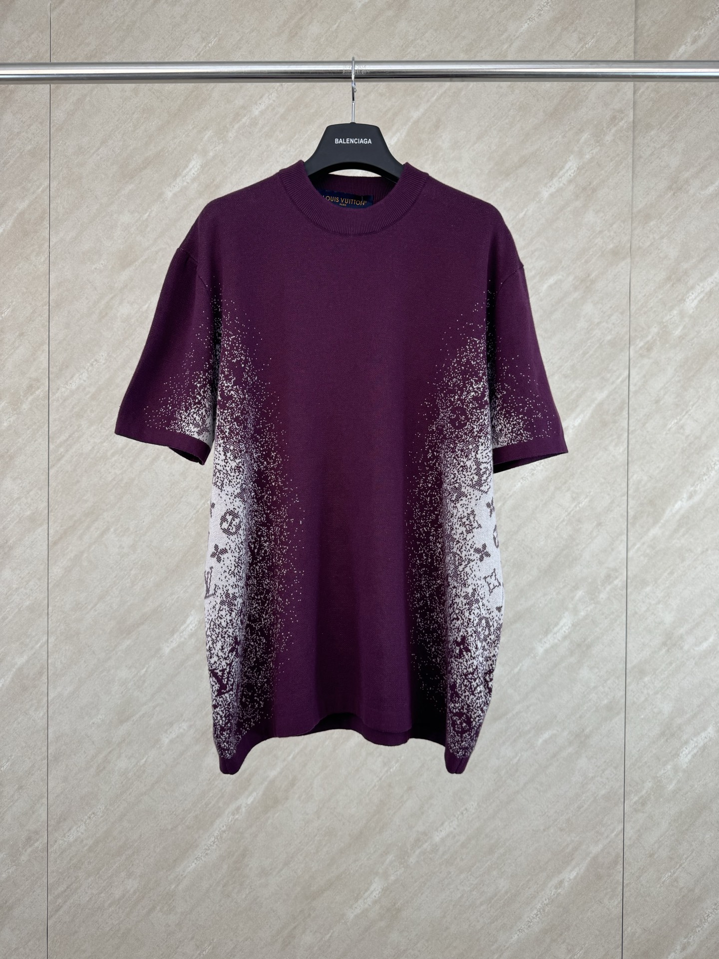 P160 1v SS26 Serie primavera y verano Jacquard Mangas cortas Cuello redondo Mangas cortas tejidas talla s m l xl