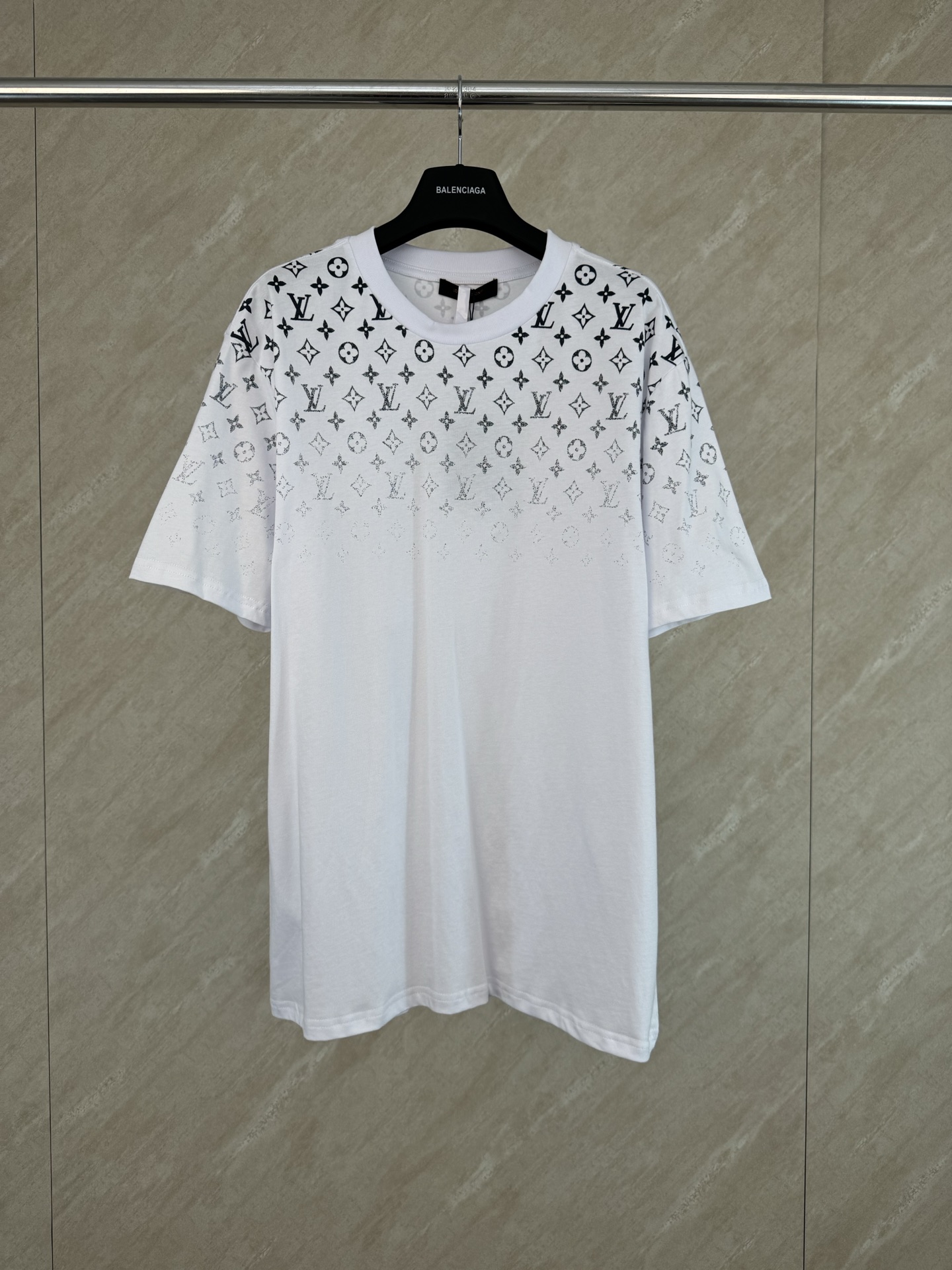 P115 1v Camiseta clásica de algodón degradado con cuello redondo y manga corta talla s m l xl