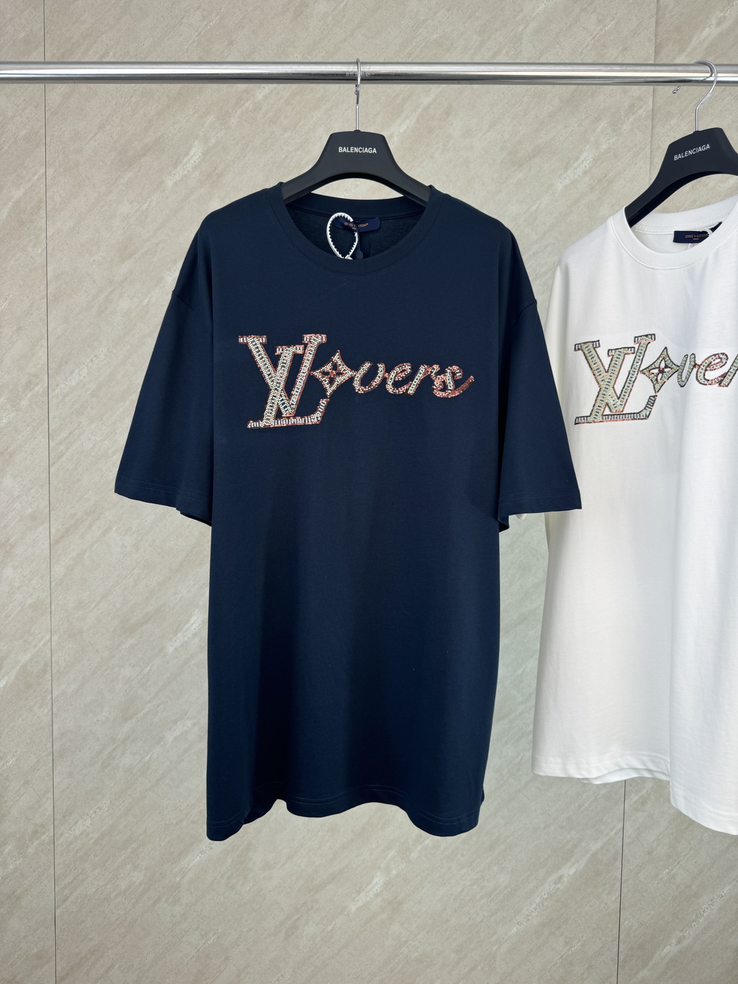 P140 1v 24SS letras camiseta de manga corta tallas s m l xl