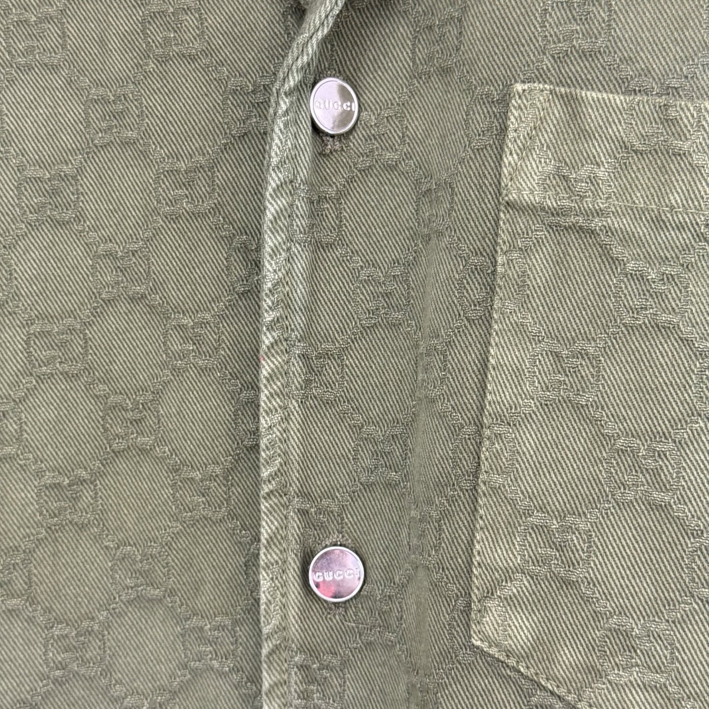 Gucci Gucci 古奇 暗纹双G提花渐变短袖牛仔