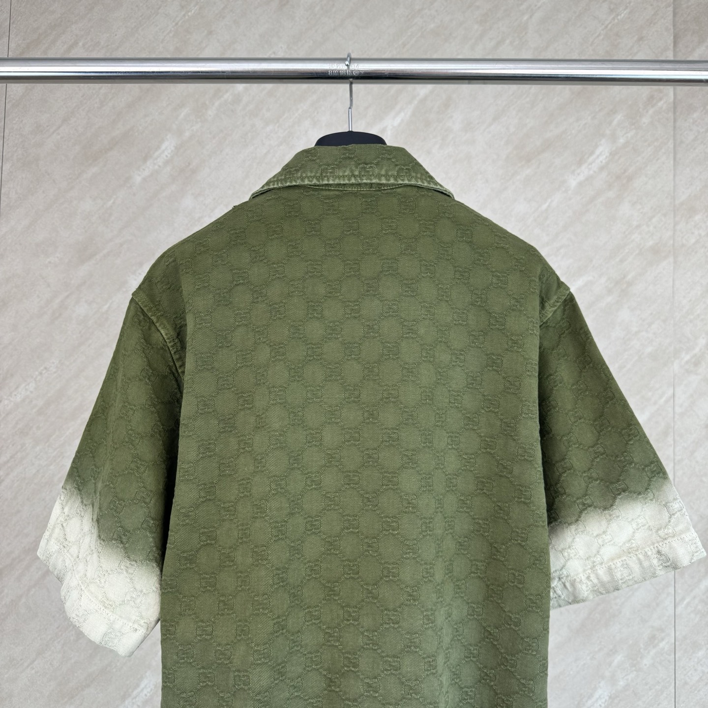 Gucci Gucci 古奇 暗纹双G提花渐变短袖牛仔
