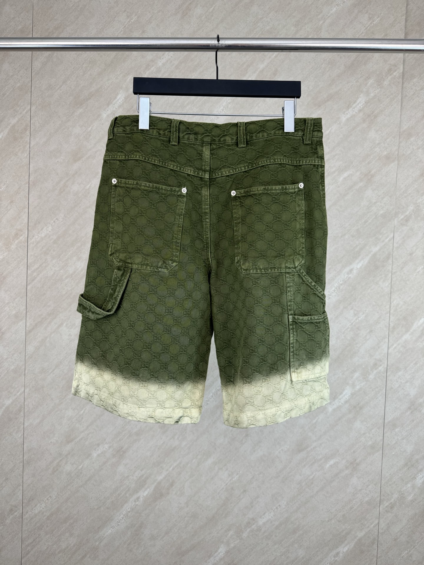 Gucci Gucci 古奇 暗纹双G提花渐变牛仔短裤