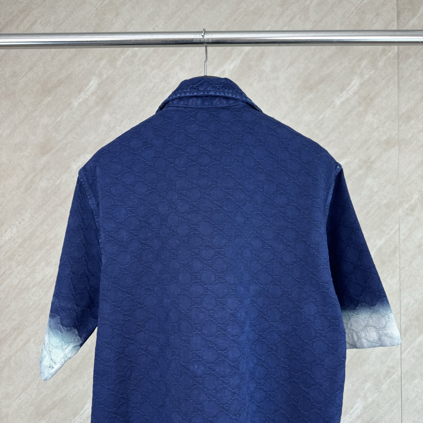 Gucci Gucci 古奇 暗纹双G提花渐变短袖牛仔