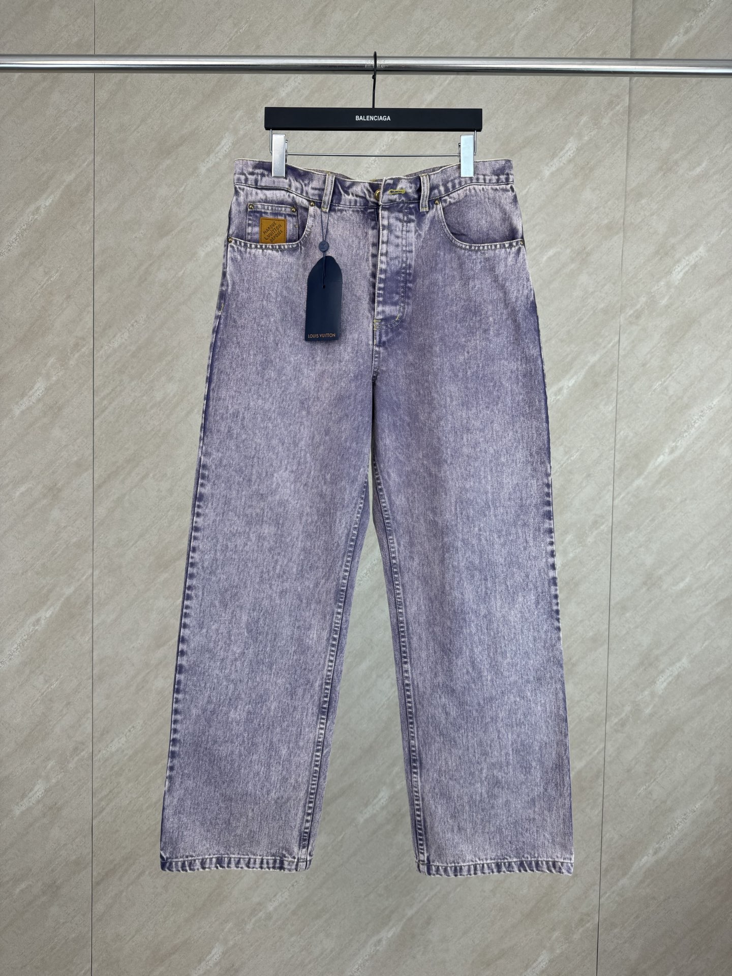 P265 1v 2026SS serie de primavera y verano traje de mezclilla descolorido mono talla 29 30 31 32