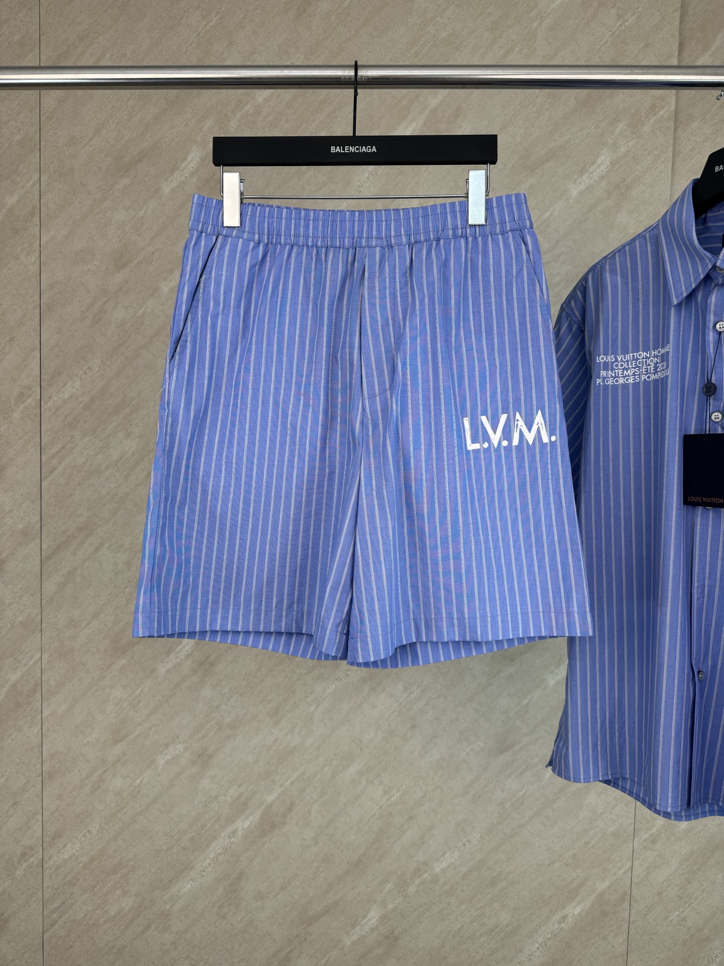 P170 1v 26ss nuevo pantalón corto talla s m l xl Confeccionado en popelín de algodón fresco con distintivas rayas jacqu…