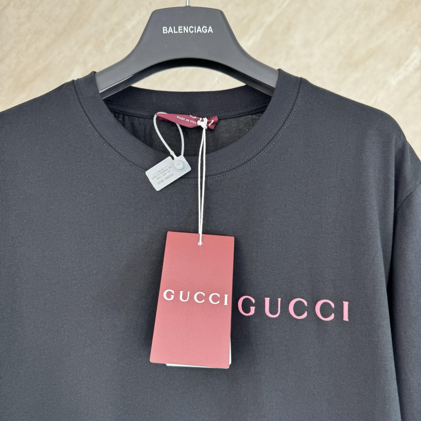 Gucci GUCCI 古奇 26SS平纹针织棉质圆领短袖T恤