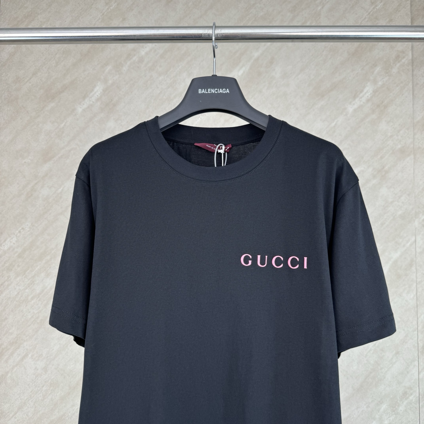 Gucci GUCCI 古奇 26SS平纹针织棉质圆领短袖T恤