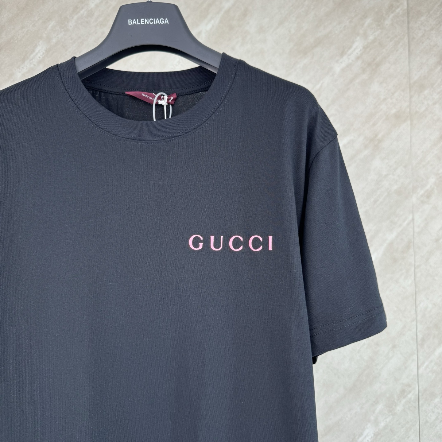 Gucci GUCCI 古奇 26SS平纹针织棉质圆领短袖T恤