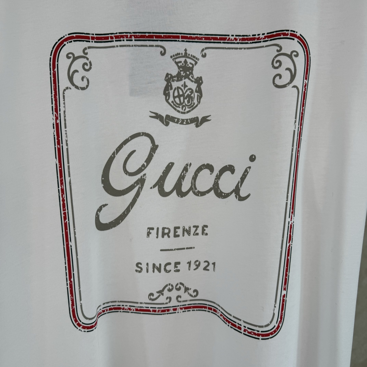 Gucci Gucci 古奇 26ss春夏新款典藏标识“Gucci Firenze Since 1921”短袖T恤