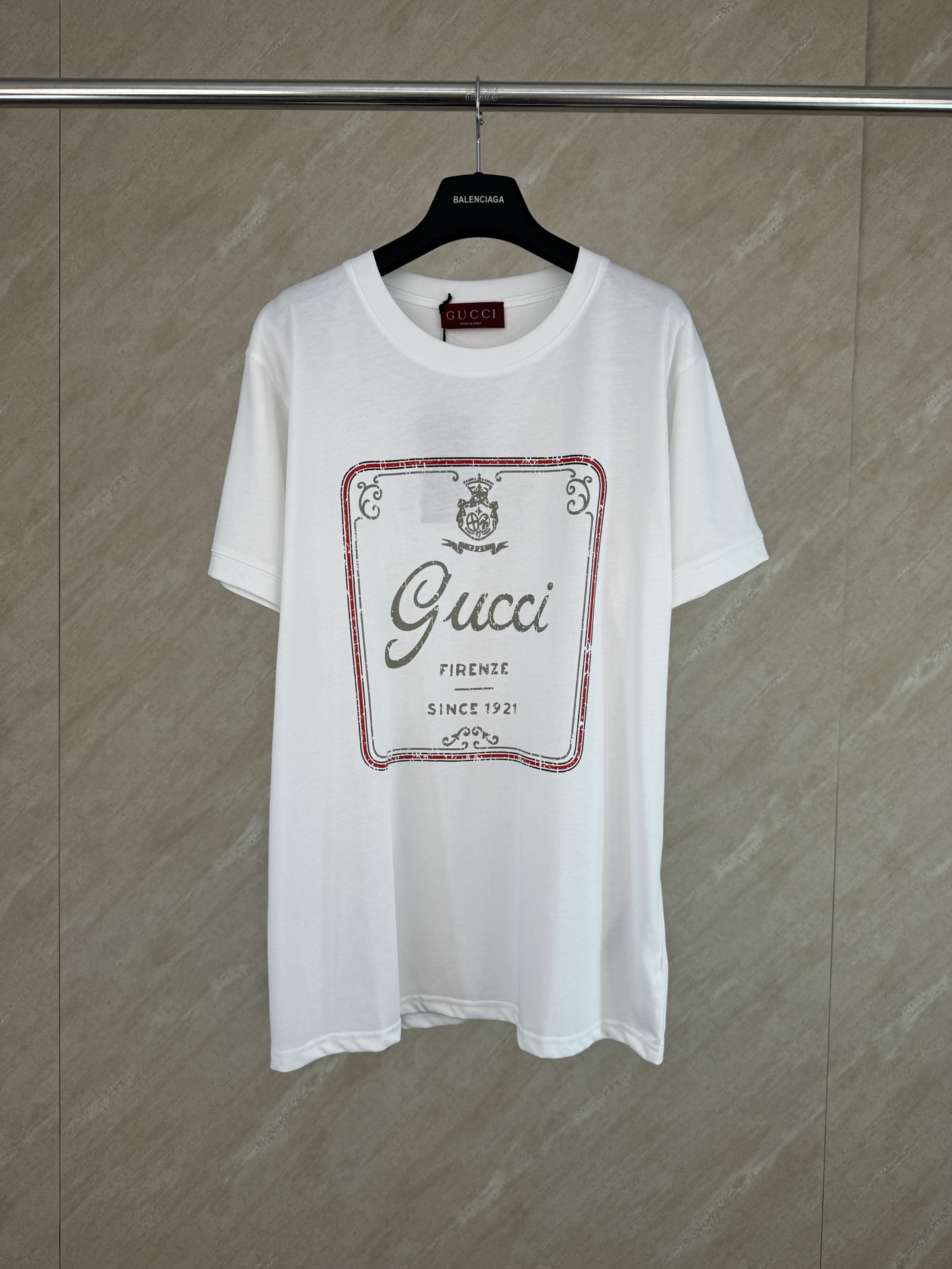 Gucci Gucci 古奇 26ss春夏新款典藏标识“Gucci Firenze Since 1921”短袖T恤