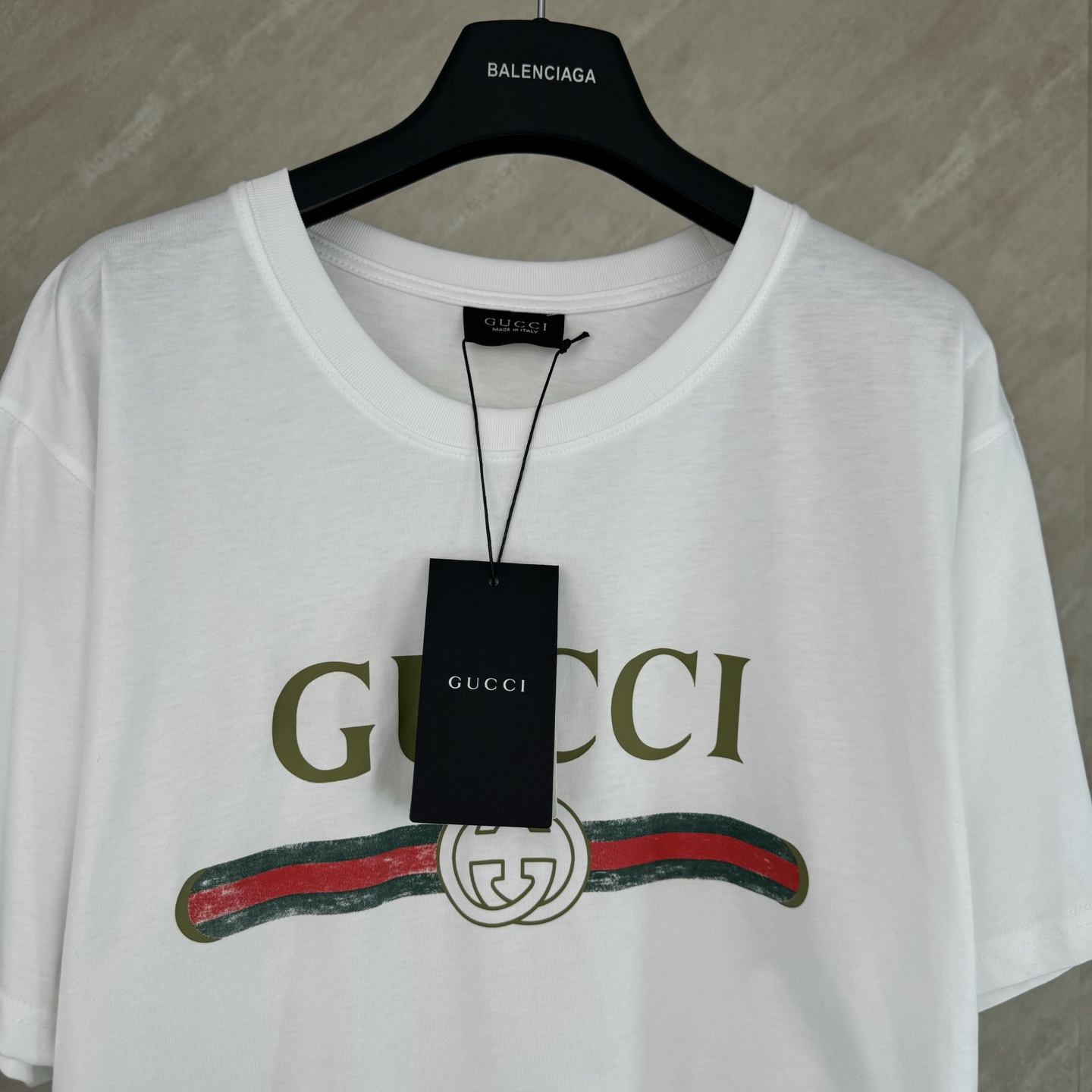 Gucci Gucci 古奇 2026春夏系列 款双G字母logo印花短袖T恤