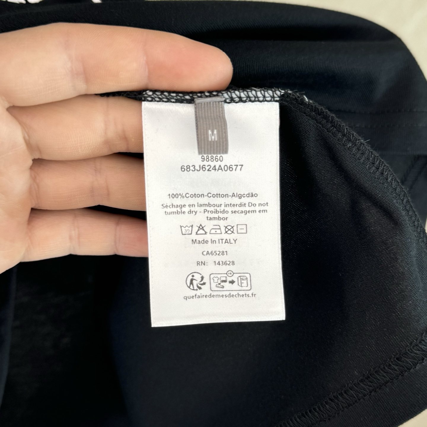 Dior Dior 迪奥 蜘蛛网蛛印花短袖T恤