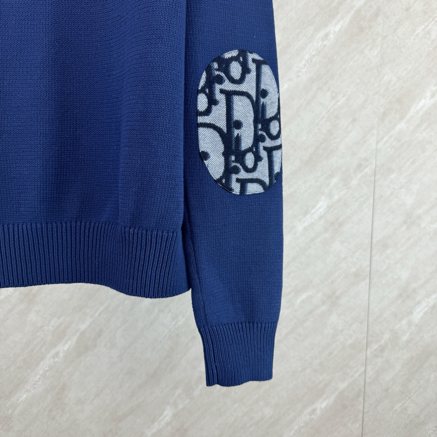 Dior Dior 迪奥 SS26新款 Obilque拼接字母口袋袖肘针织衫毛衣
