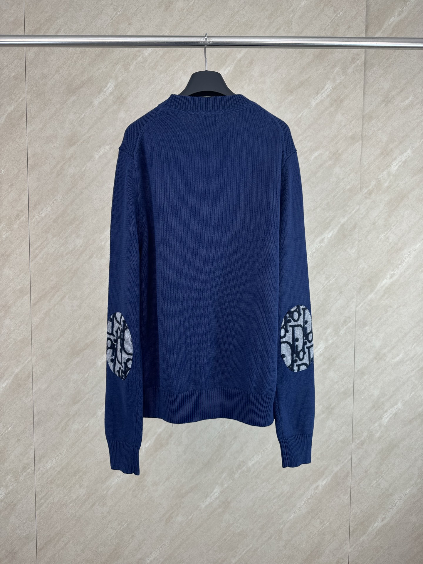 Dior Dior 迪奥 SS26新款 Obilque拼接字母口袋袖肘针织衫毛衣