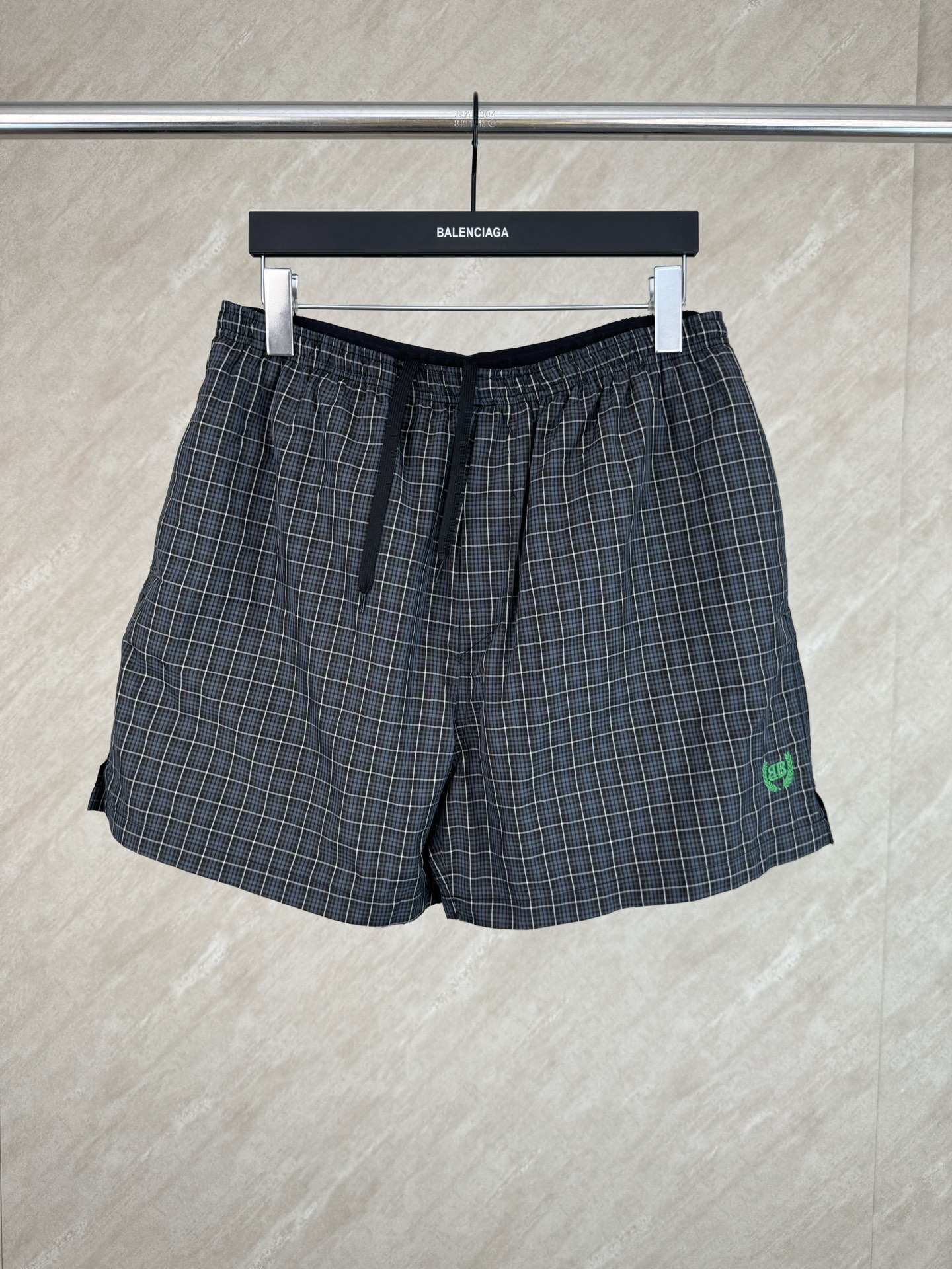 Balenciaga Balenciaga 巴黎世家 条纹麦穗双B刺绣休闲短裤