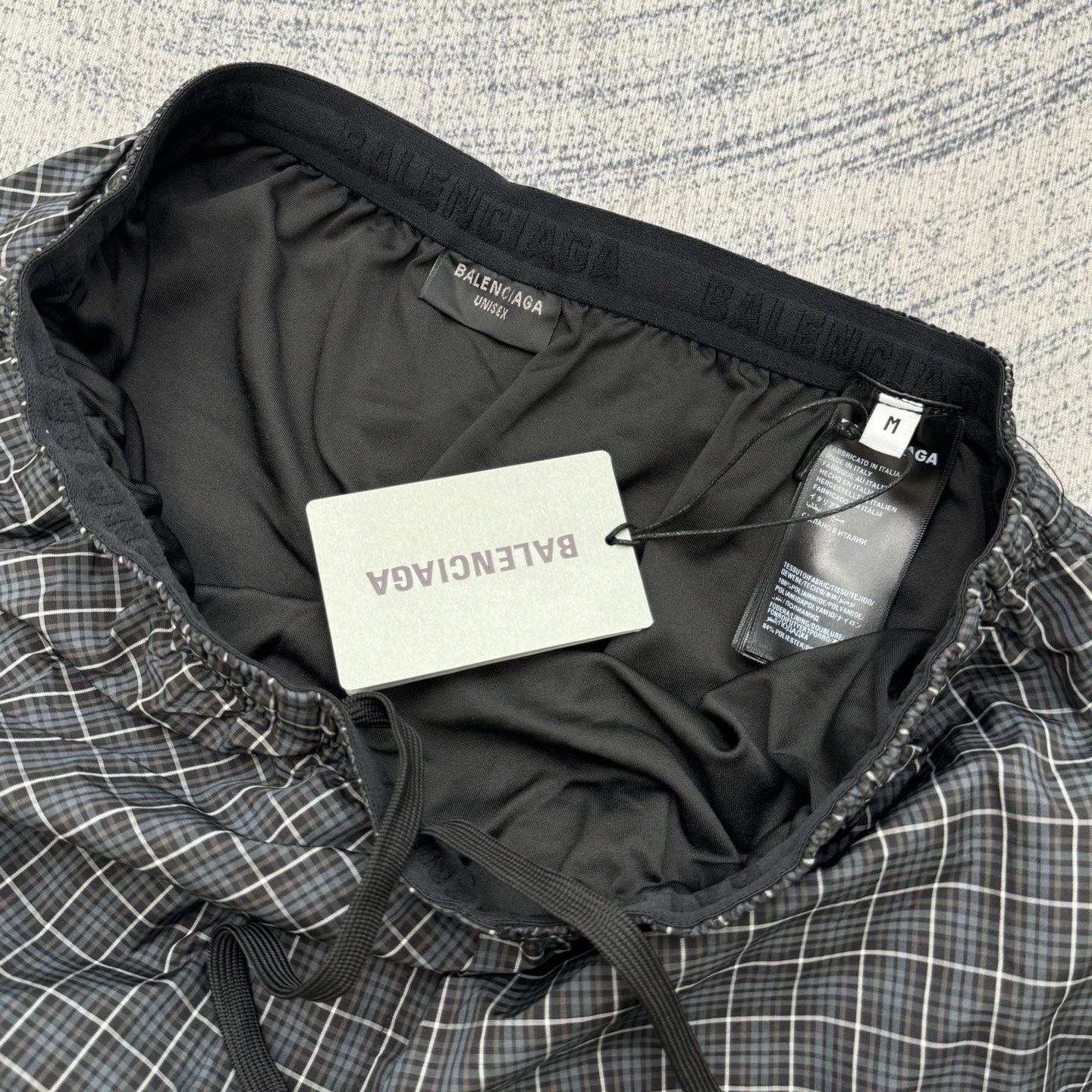 Balenciaga Balenciaga 巴黎世家 条纹麦穗双B刺绣休闲短裤