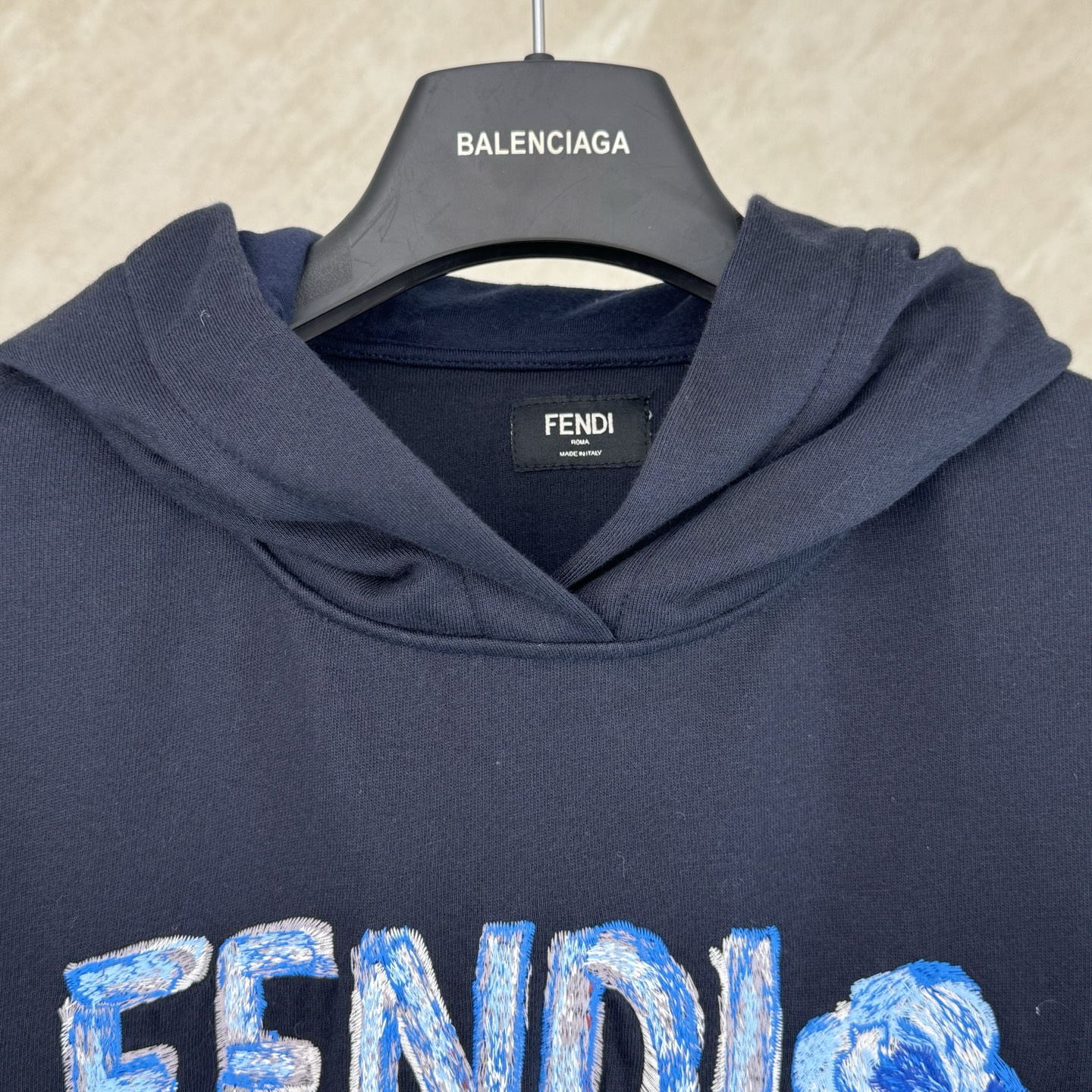 Fendi FENDI 芬迪 饰刺绣连帽卫衣