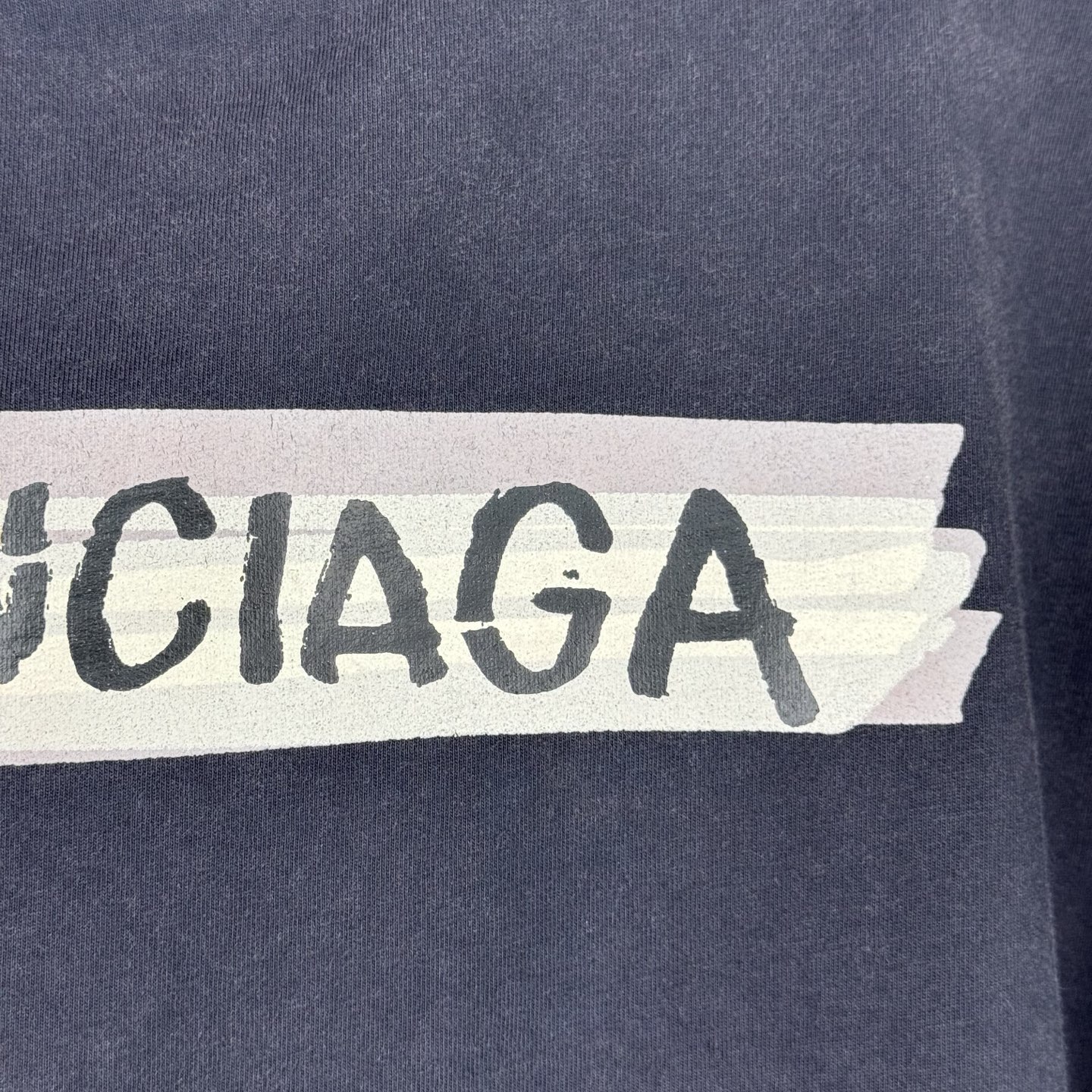 Balenciaga BALENCIAGA 巴黎世家 26SS做旧褪色圆领短袖T恤