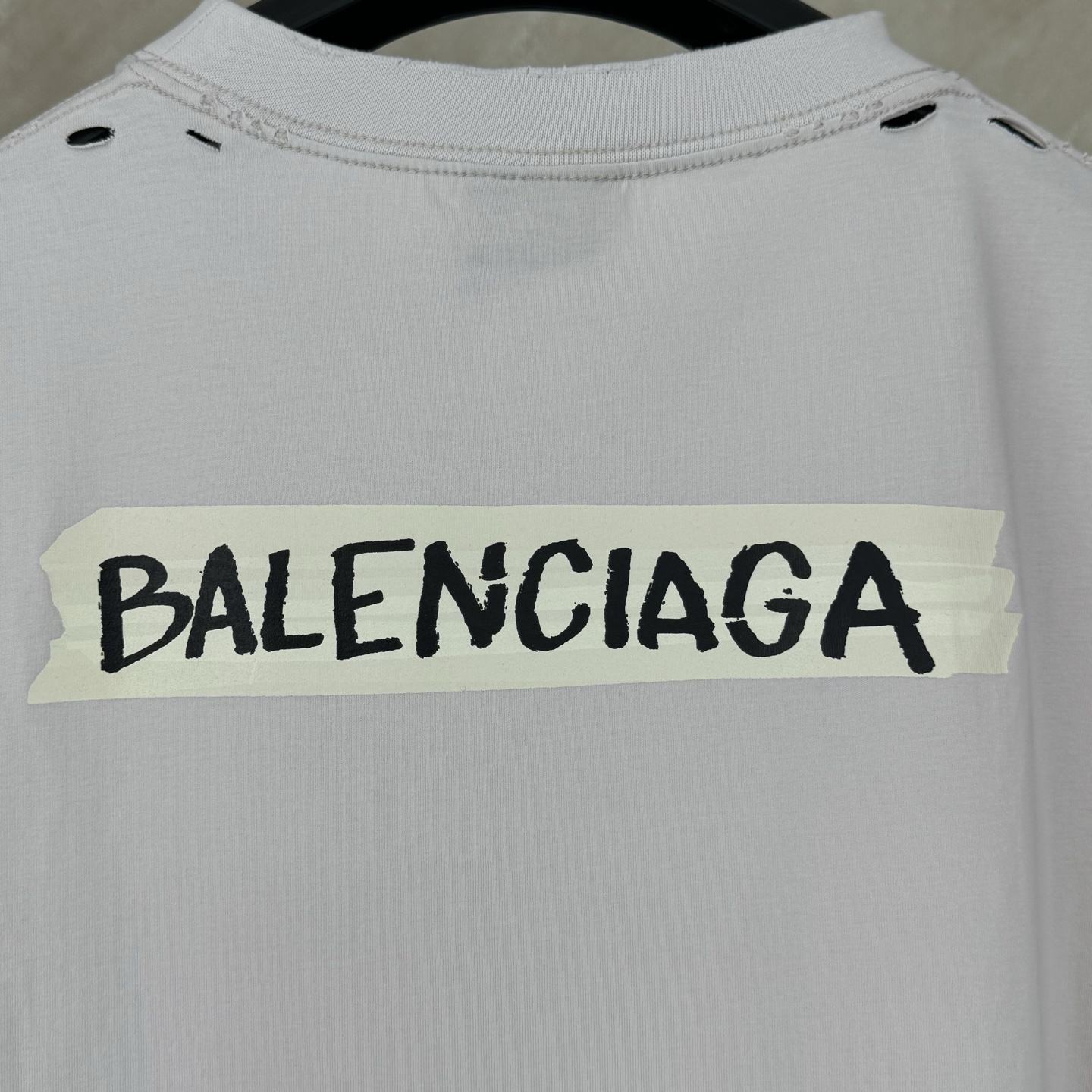 Balenciaga BALENCIAGA 巴黎世家 26SS做旧褪色圆领短袖T恤
