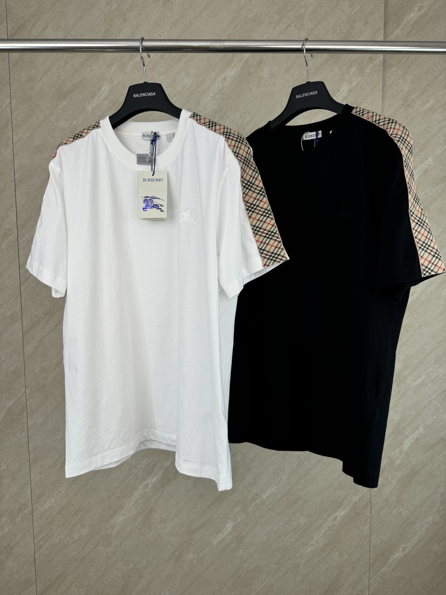 Burberry BURBERRY 巴宝莉 26SS格纹装饰棉质短袖T恤