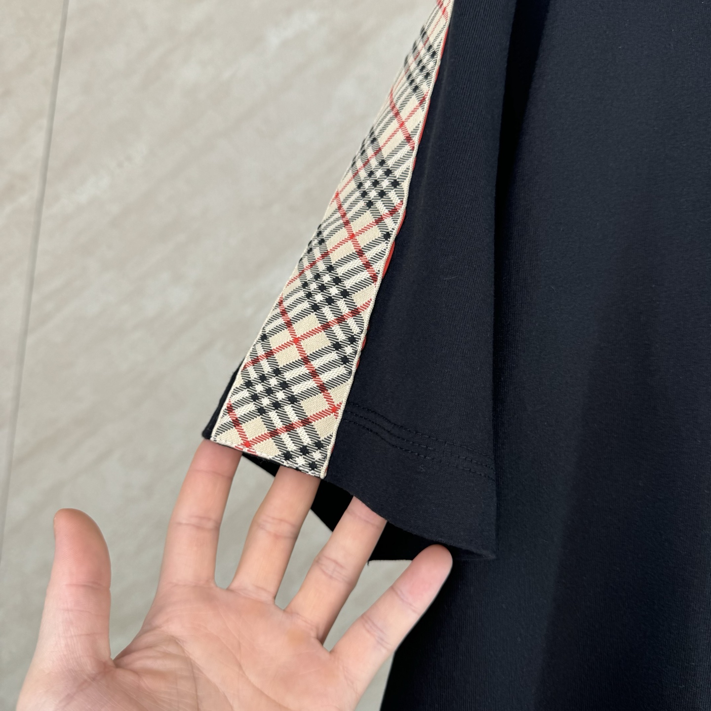 Burberry BURBERRY 巴宝莉 26SS格纹装饰棉质短袖T恤