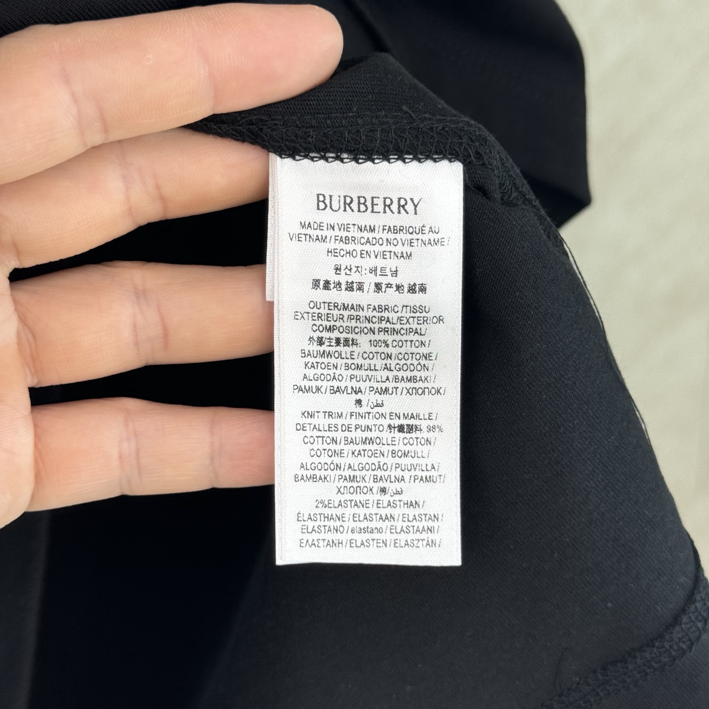 Burberry BURBERRY 巴宝莉 26SS格纹装饰棉质短袖T恤