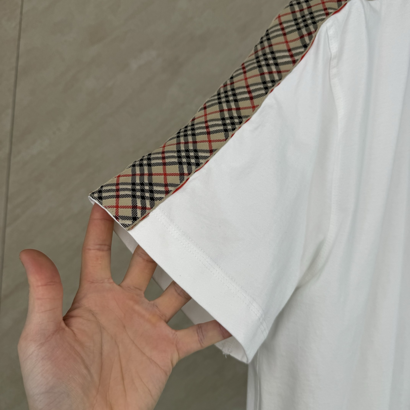 Burberry BURBERRY 巴宝莉 26SS格纹装饰棉质短袖T恤