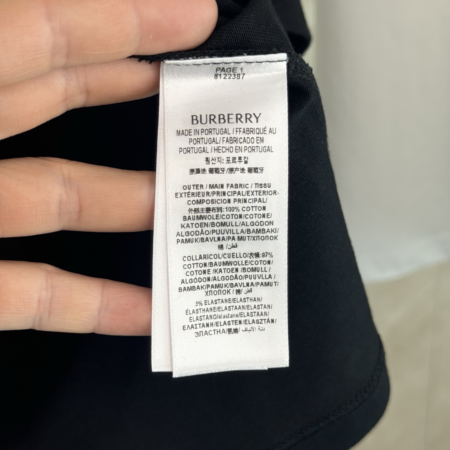 Burberry Burberry 巴宝莉 BBr字母徽标装饰棉质短袖T恤