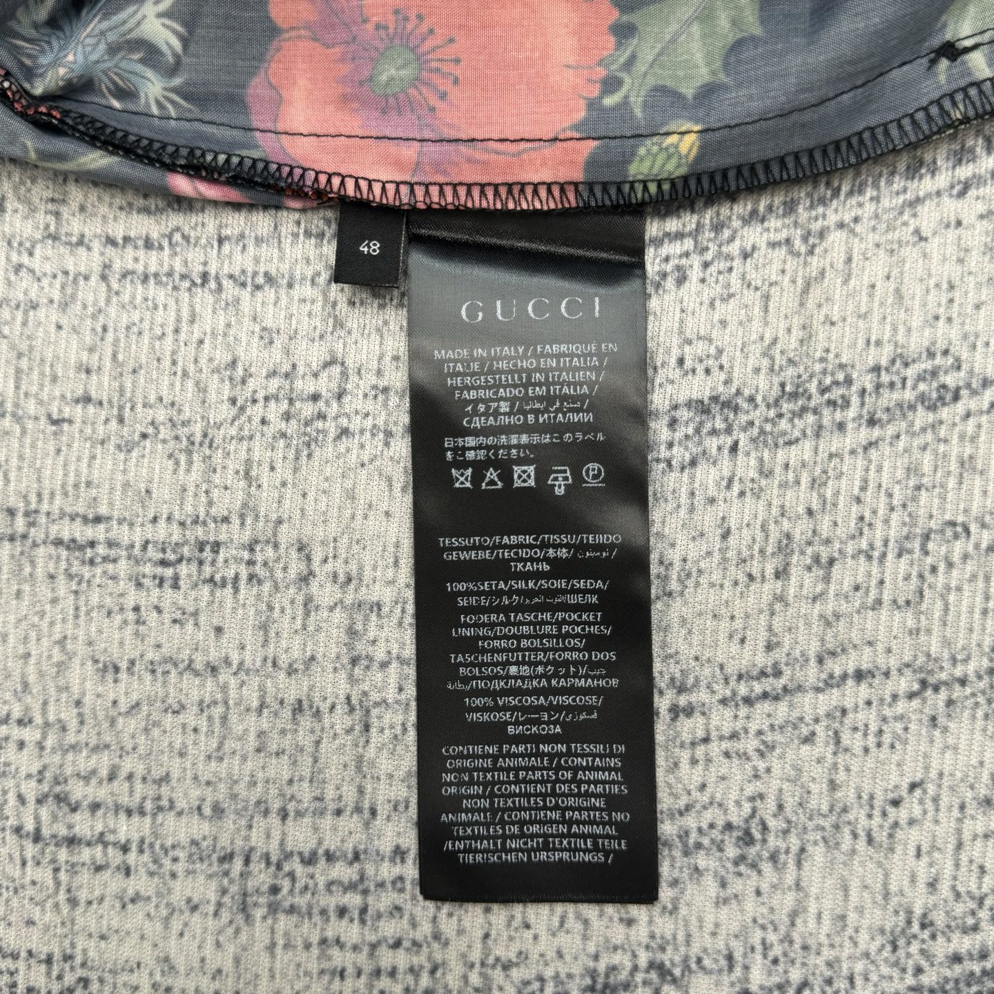 Gucci Gucci 古奇 SS26 春夏新款满印花卉印花府绸度假休闲套装短裤