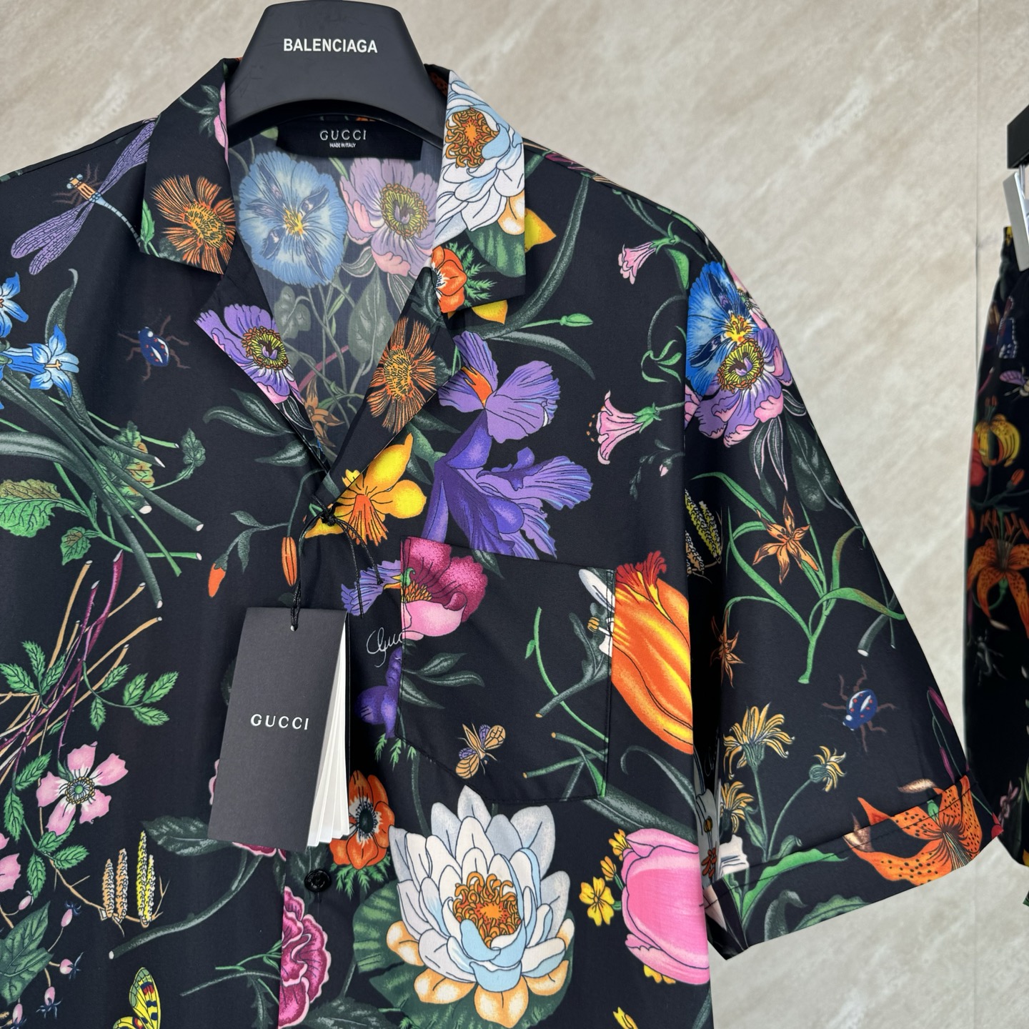 Gucci Gucci 古奇 SS26 春夏新款满印花卉印花府绸度假休闲套装短袖衬衫