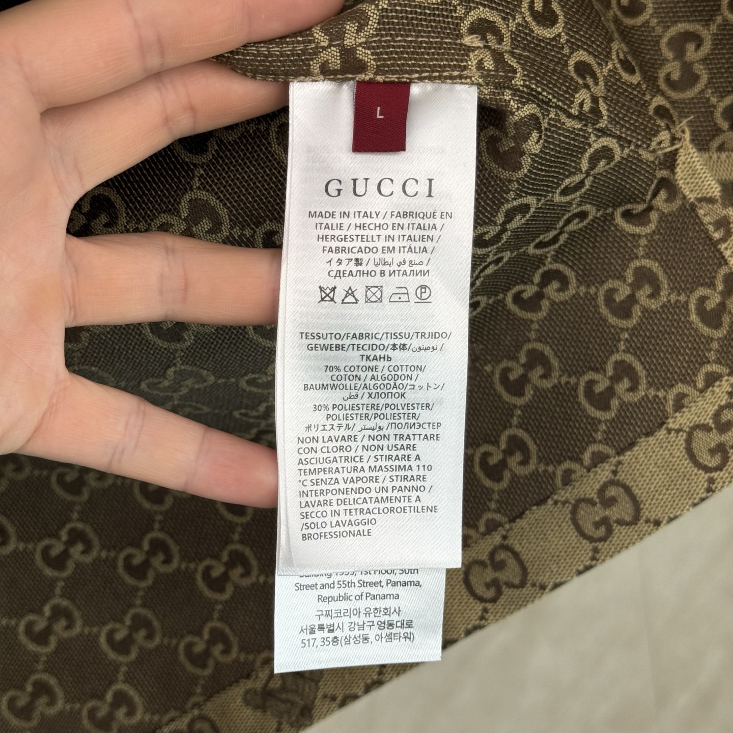 Gucci Gucci 古奇 亚麻混纺马年刺绣短袖衬衫