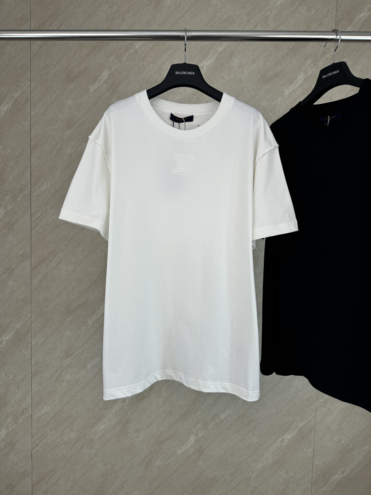 P105 1v 26SS Camiseta de manga corta de cuello redondo con relieve, talla s m l xl