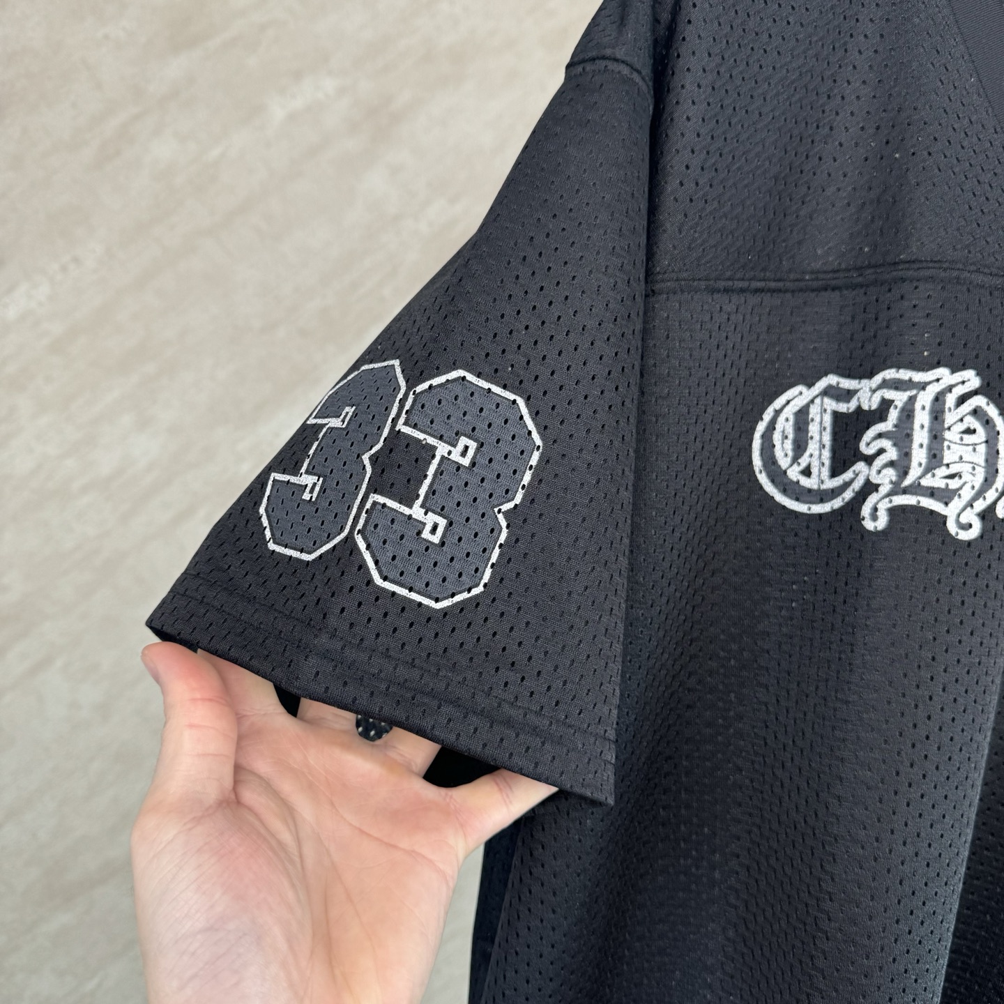 Chrome Hearts Chrome Hearts 克罗心 冰球服系列镀银短袖T恤