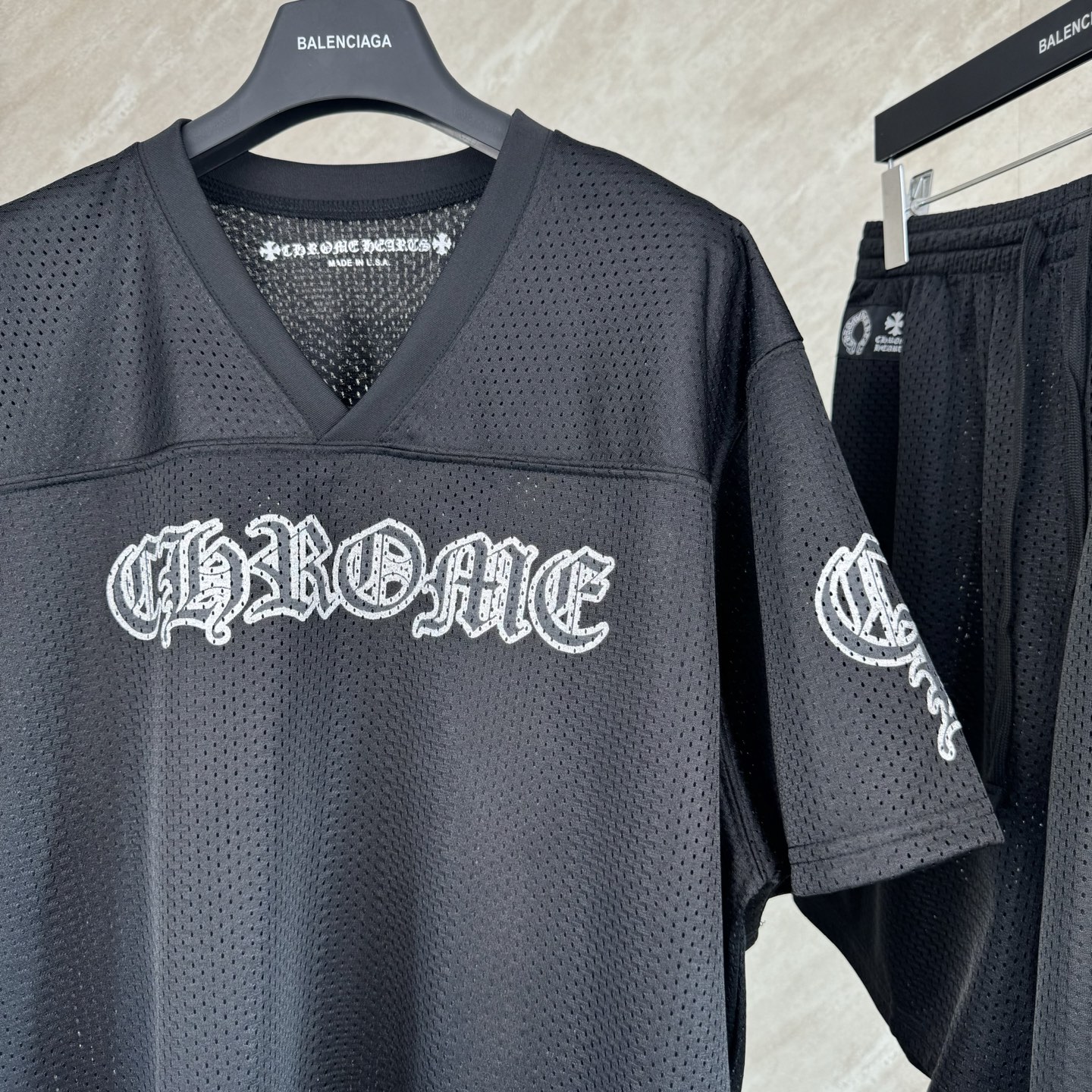 Chrome Hearts Chrome Hearts 克罗心 冰球服系列镀银短袖T恤