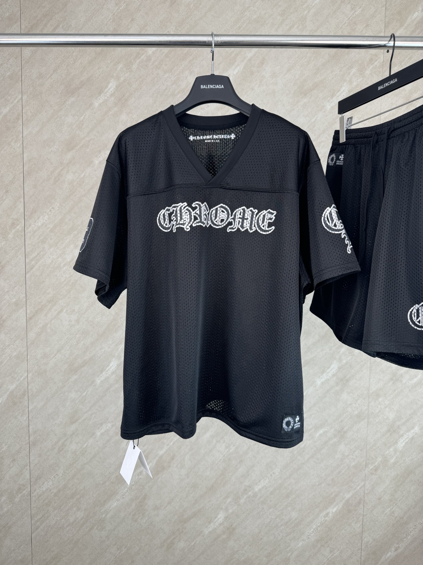 Chrome Hearts Chrome Hearts 克罗心 冰球服系列镀银短袖T恤