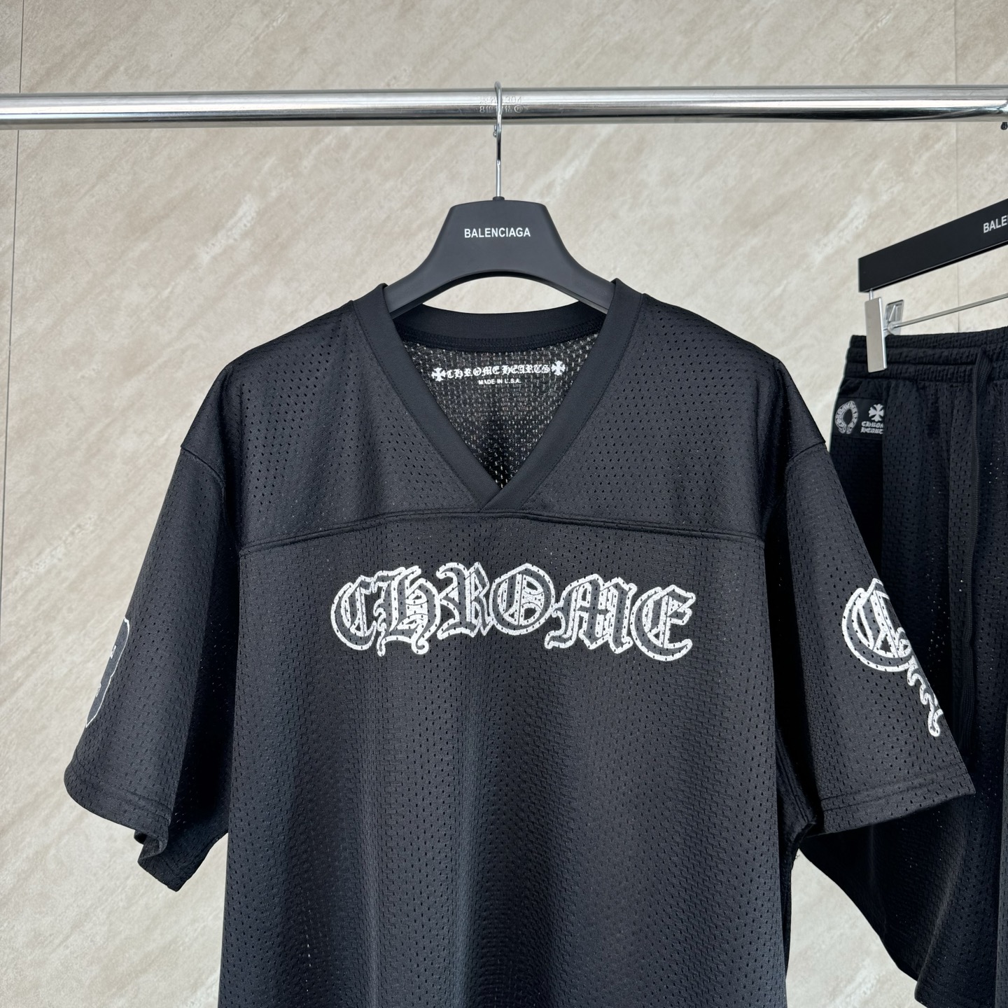 Chrome Hearts Chrome Hearts 克罗心 冰球服系列镀银短袖T恤
