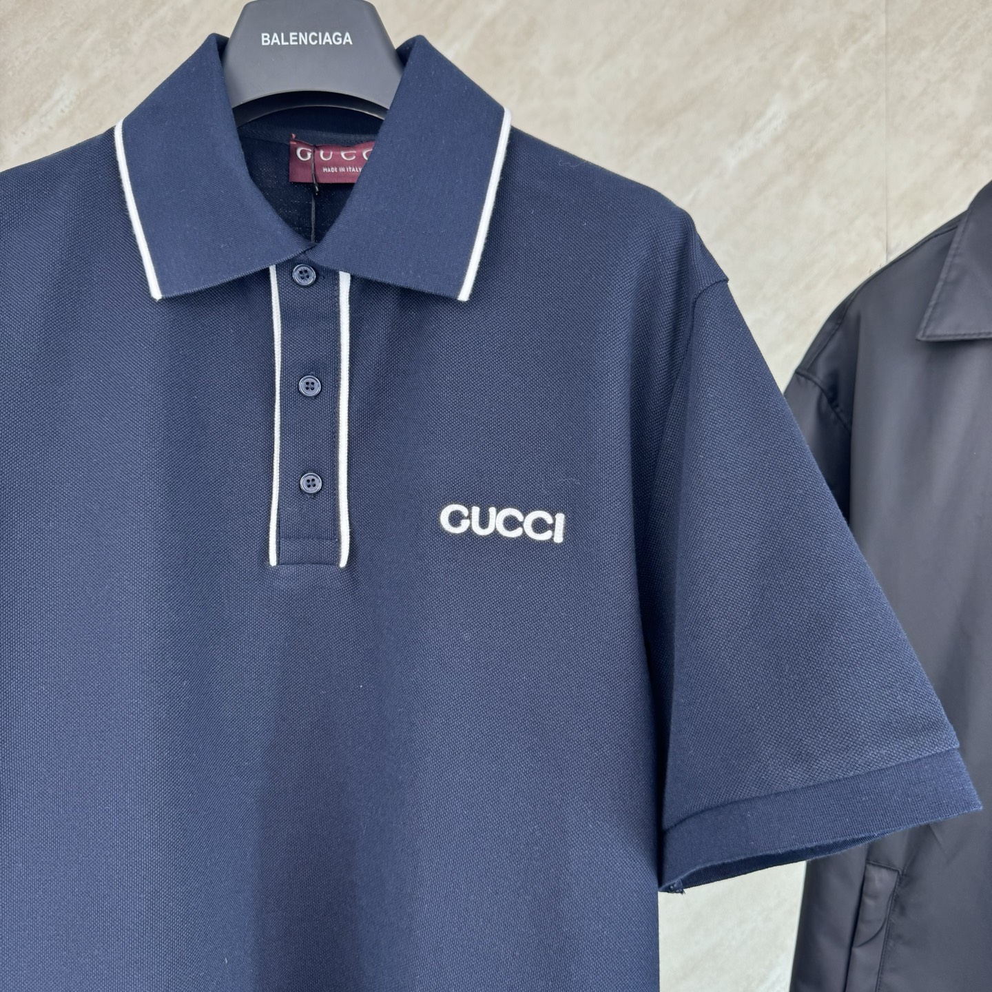 Gucci GUCCI 古奇饰绣花短袖POLO衫