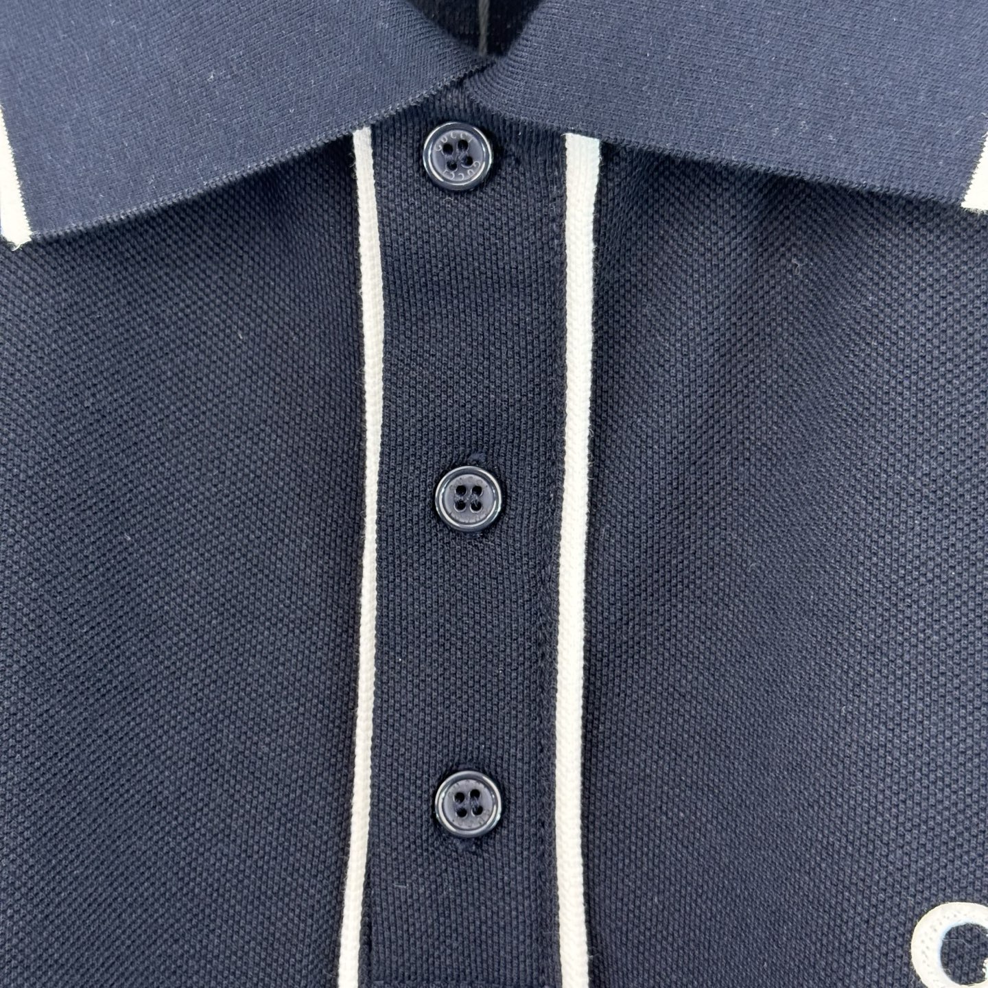Gucci GUCCI 古奇饰绣花短袖POLO衫