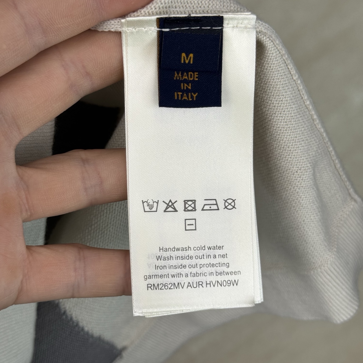 Louis Vuitton 1v SS26 压印拼色棉质针织短袖T恤