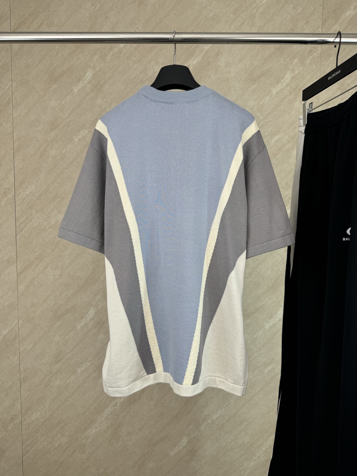 Louis Vuitton 1v SS26 压印拼色棉质针织短袖T恤