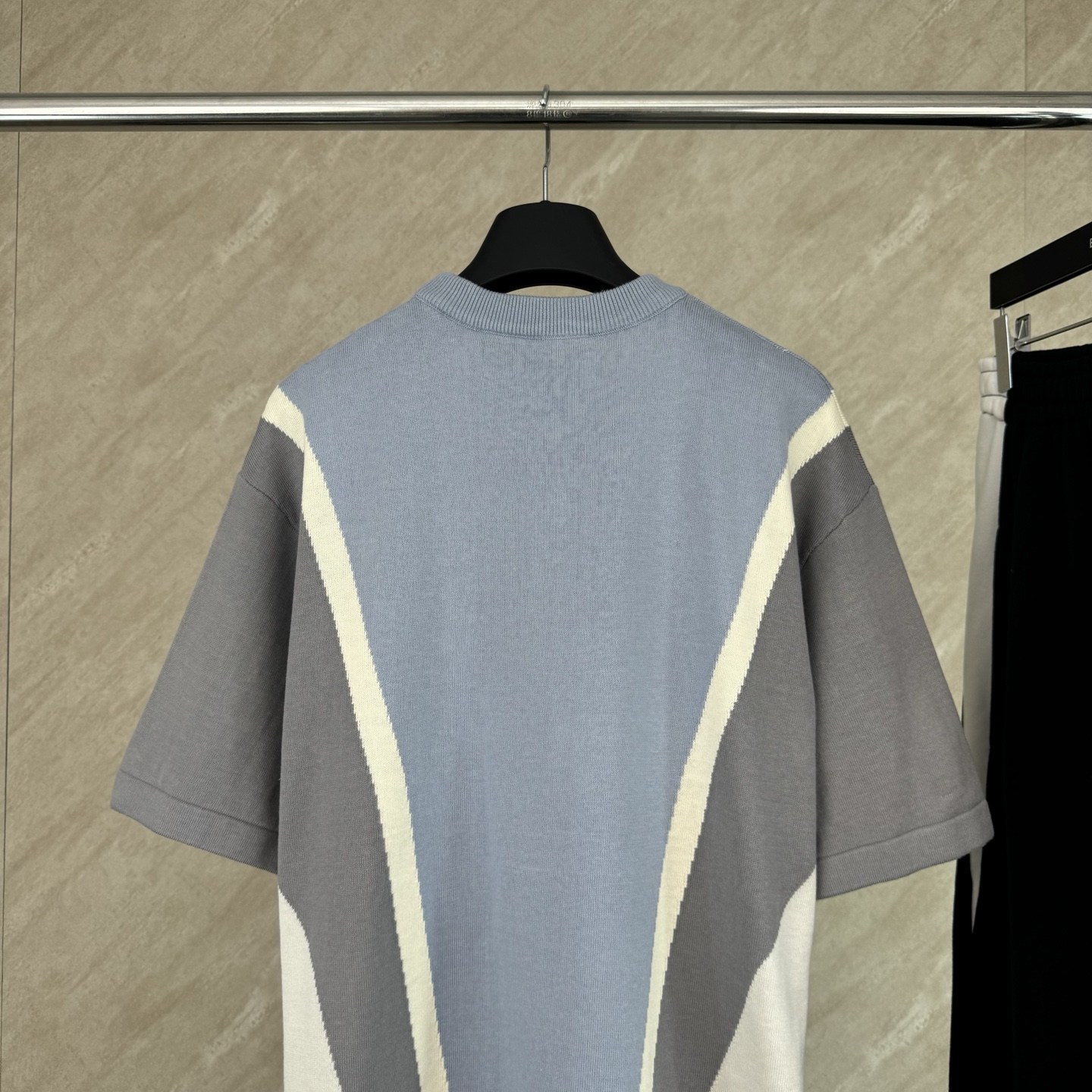 Louis Vuitton 1v SS26 压印拼色棉质针织短袖T恤